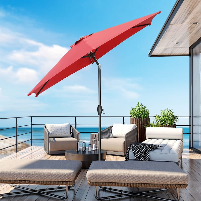 Ainfox 9ft Outdoor Patio Umbrella Without Base for Garden, Patio, Swimming Pool