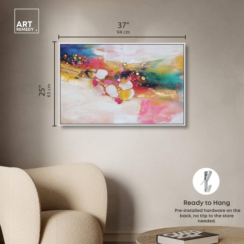 Vibrant Dabs II Canvas by Art Remedy