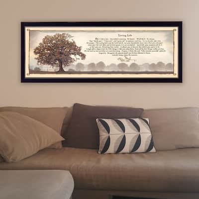 TrendyDecor4U Contemporary "Living Life" Framed Print Wall Art by Bonnie Mohr