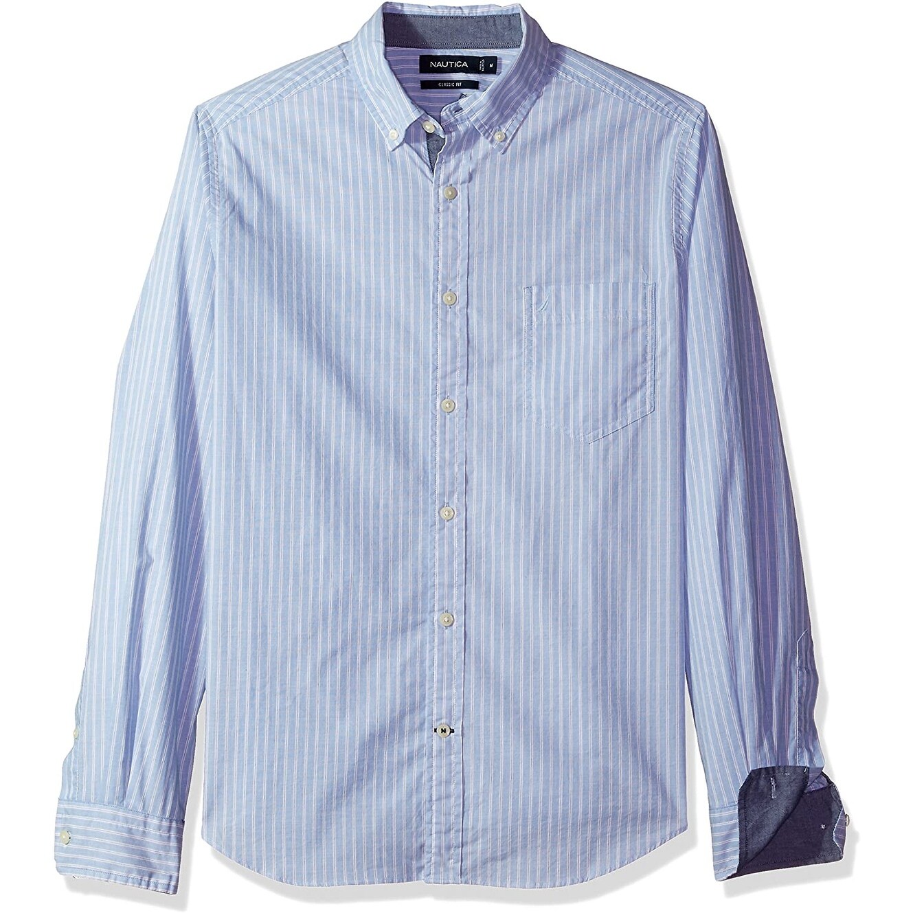 Shop Nautica Men S Shirt Blue Multi Size 3xl Single Pocket Button Down Overstock 31605890