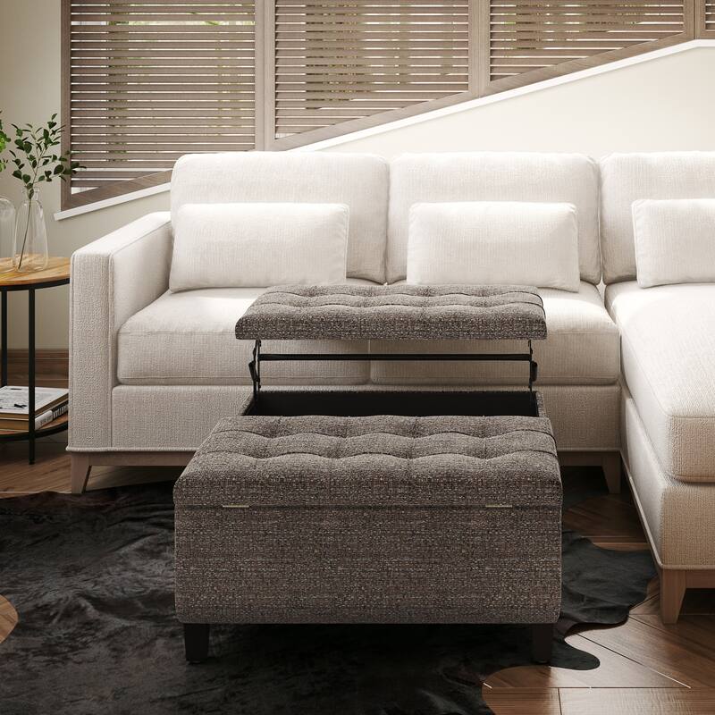Coffee Table Storage Ottoman