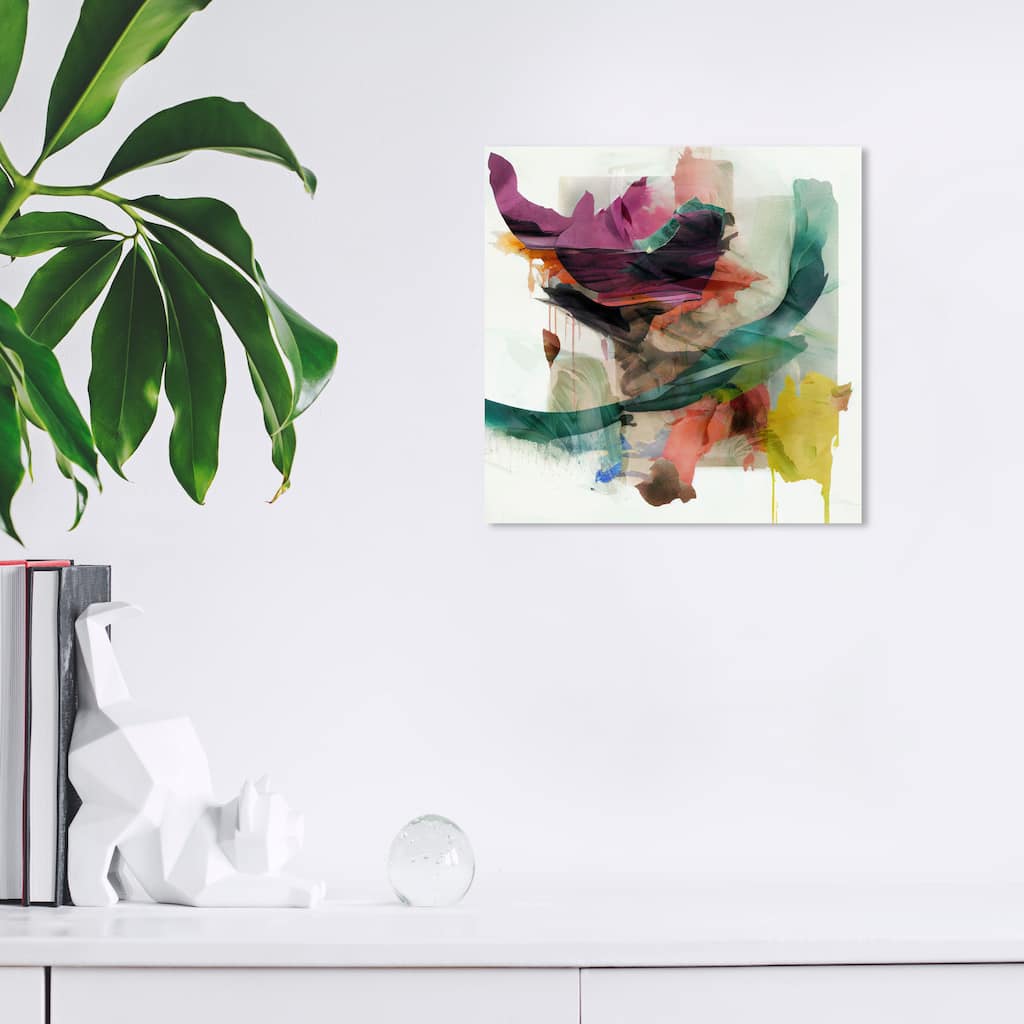 Wynwood Studio Canvas Abstract Entrophy Purple and Modern & Contemporary Wall Art Canvas Print