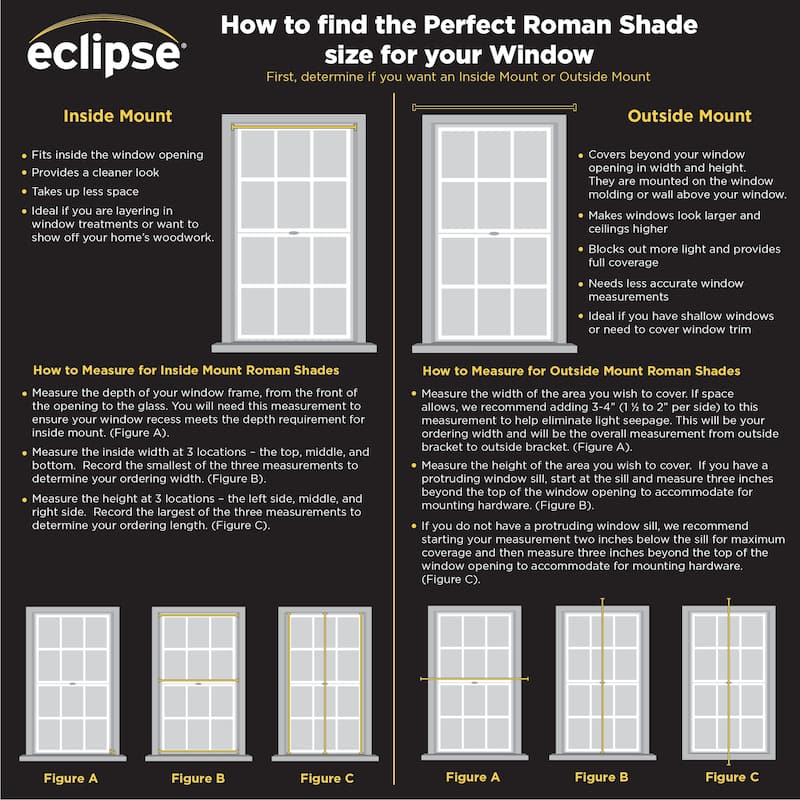 Eclipse Branches Cordless Roman Shade 100% Blackout Window