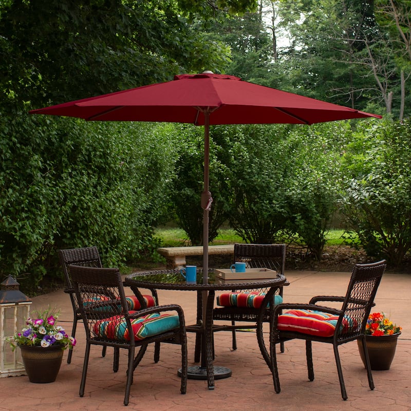 7.5ft Outdoor Patio Market Umbrella with Hand Crank