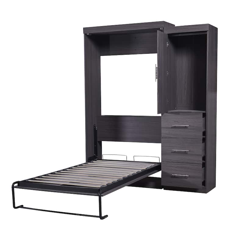 Murphy Bed with Wardrobe and Drawers