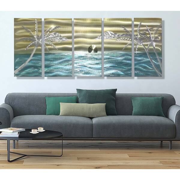Shop Statements2000 Tropical Metal Wall Art Beach Ocean Painting