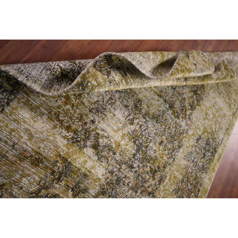 Contemporary Abstract Indian Area Rug Handmade Wool Carpet - 4'11"x 7'11"