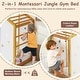 preview thumbnail 6 of 8, Costway Twin Size Climbing Bed, 2-in-1 Montessori Floor Bed with
