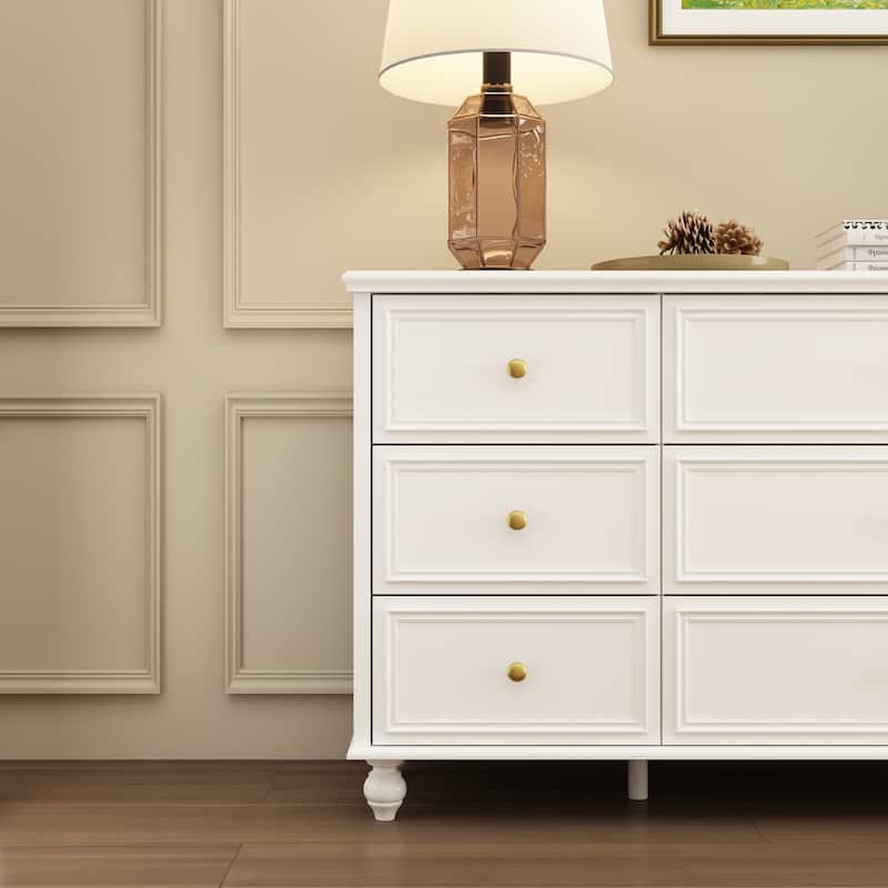 63"W Wood Dresser Bedroom Storage Drawer Organizer Closet 9 Drawer