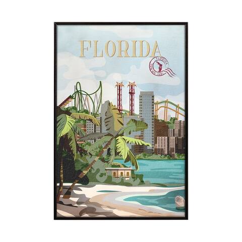 Florida "Go" Series Custom Framed Graphic Art
