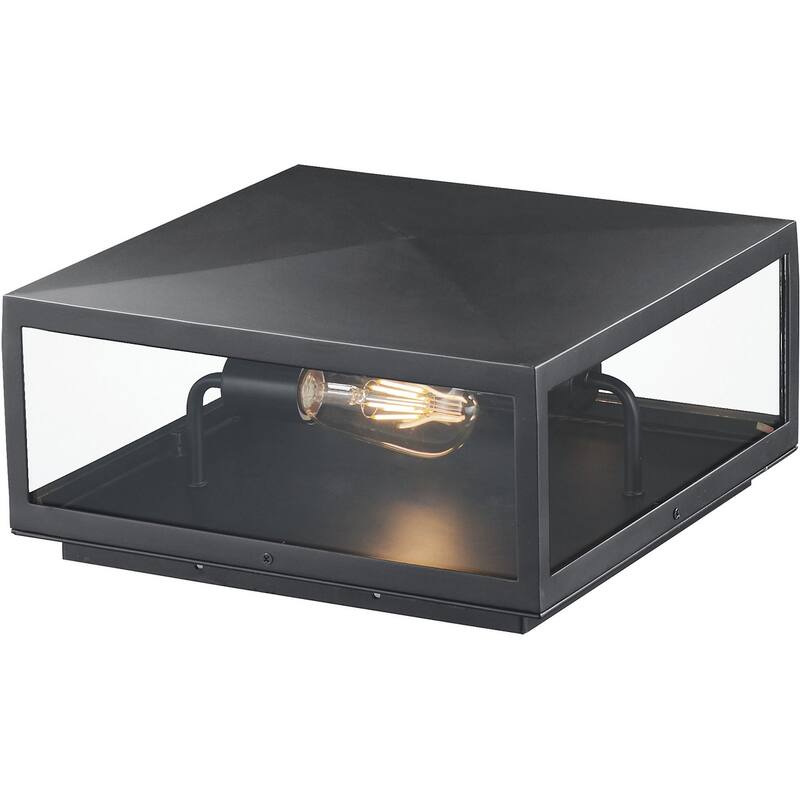 Maxim 30099CL Catalina 2 Light 7" Tall Deck Lantern - Dark Bronze