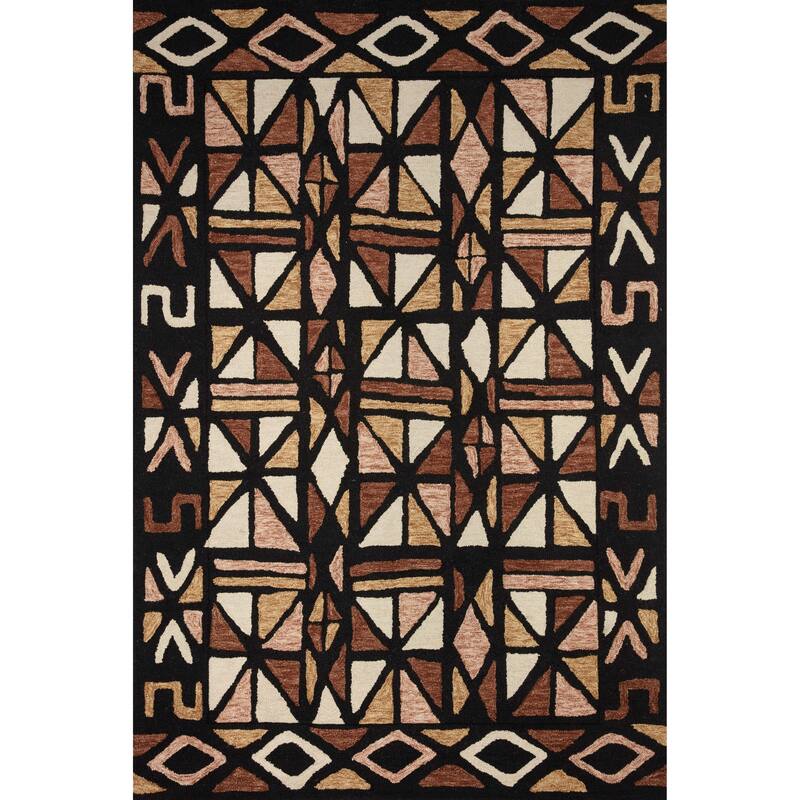 Alexander Home La'akea Hand-Tufted Diamond Moroccan Area Rug