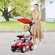 preview thumbnail 4 of 28, Gymax 3-in-1 Sliding Walker w/ Adjustable Canopy Horn Music & Light