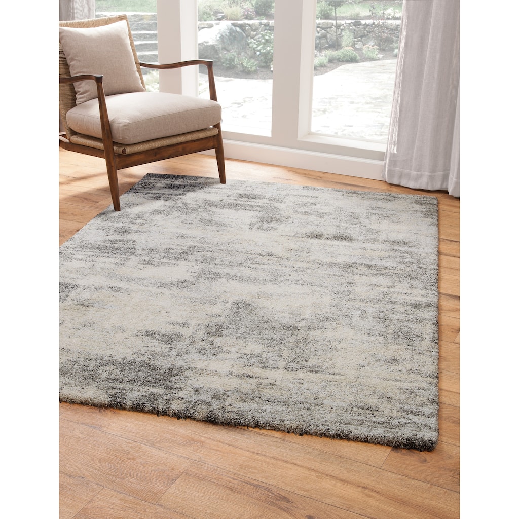 Granada Lina Grey/ Ivory Area Rug - 2' x 6' Runner