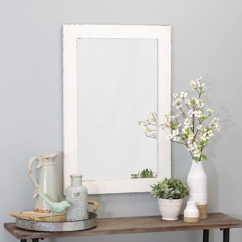 Morris Wall Mirror - White 36 x 24 - 36"h x 24"w x 1"d