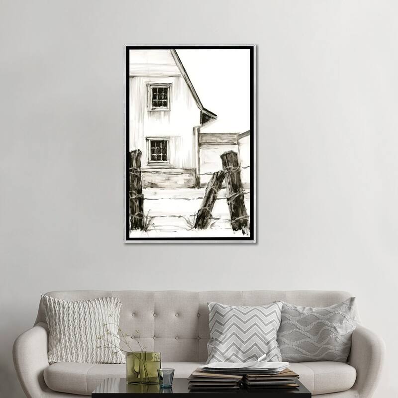 iCanvas "Rustic Barbed Wire I" by Ethan Harper Framed