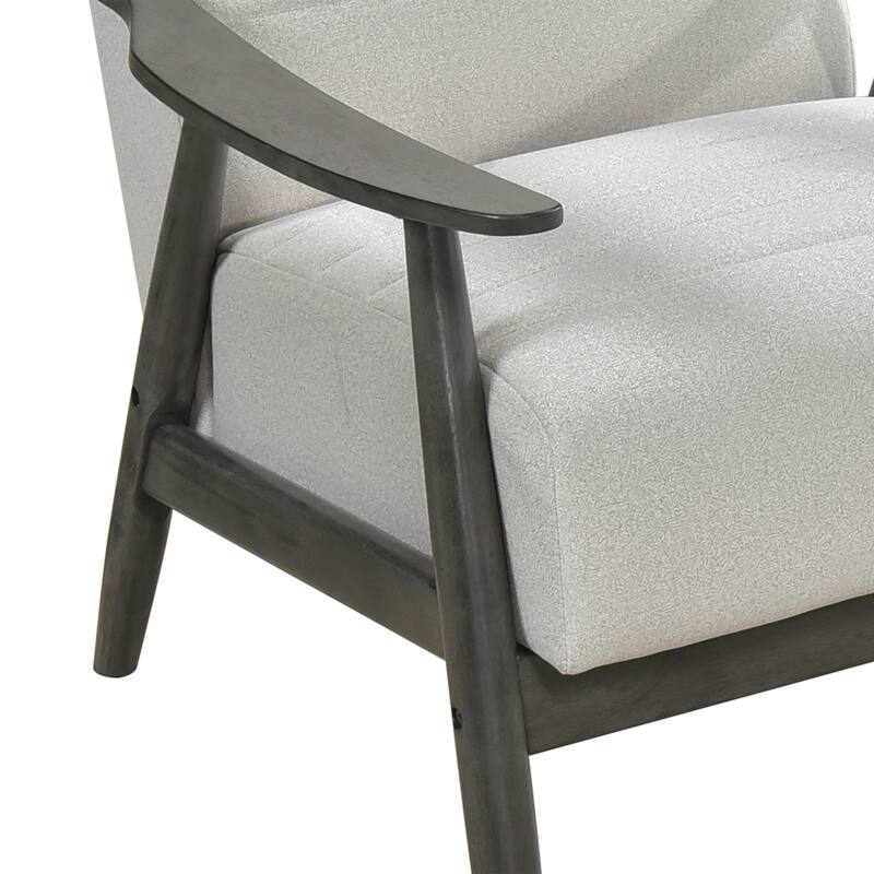 Casual Velvet Upholstered Armchair Featuring Channel Stitching