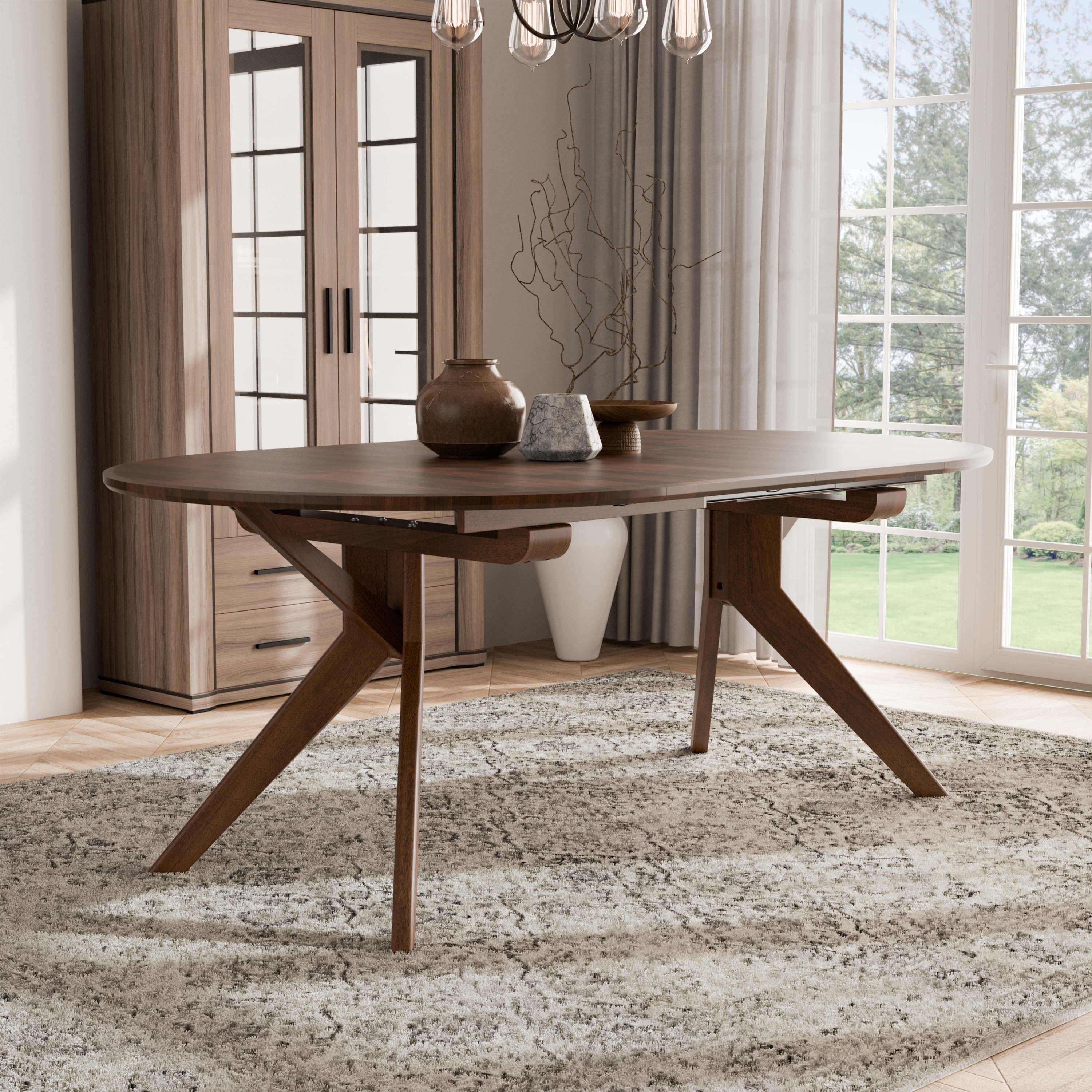 Mid Century Modern Rubberwood Dining Tables Bed Bath Beyond