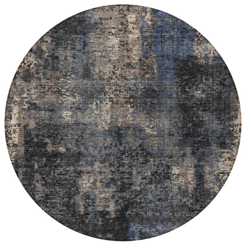 HomeRoots Abstract Transitional Rectangle Outdoor Rug
