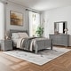preview thumbnail 63 of 66, Furniture of America Mayday Traditional Solid Wood Kids 4-Piece Sleigh Bedroom Set Grey - Full