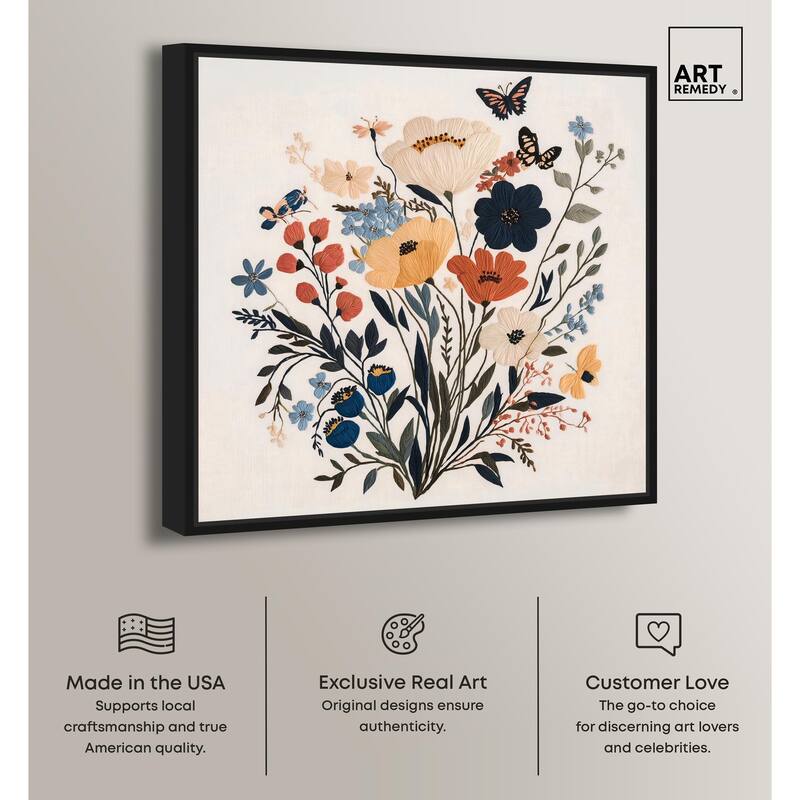 Garden of Threads I Canvas by Art Remedy