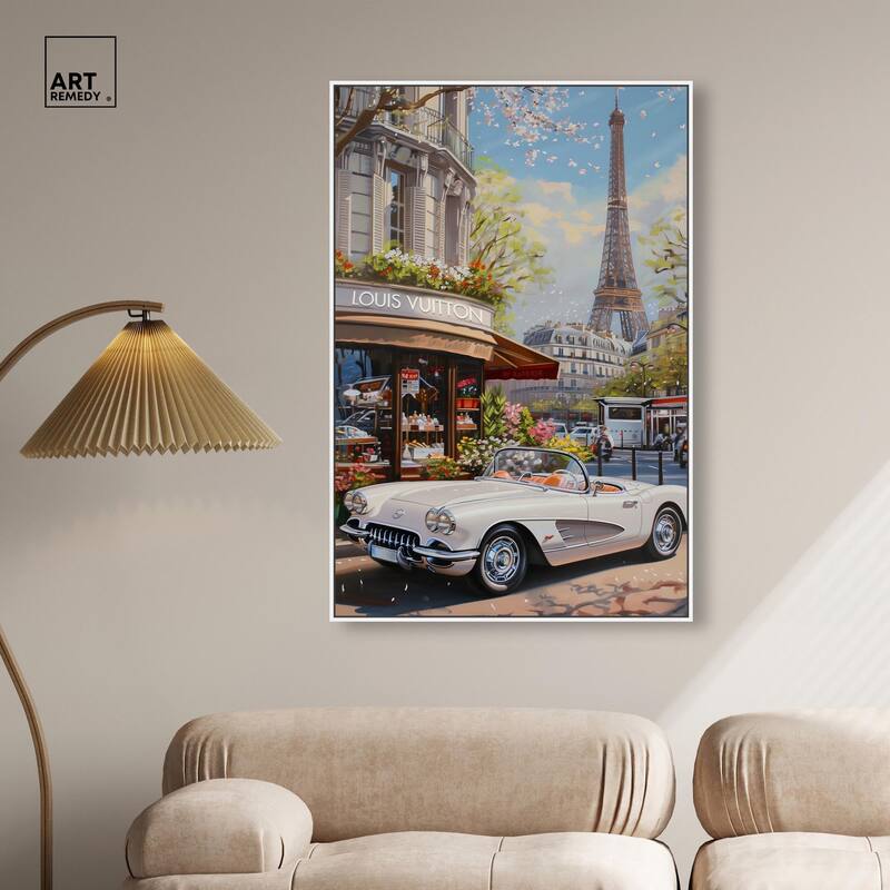 A View of Paris from the Car Canvas by Art Remedy