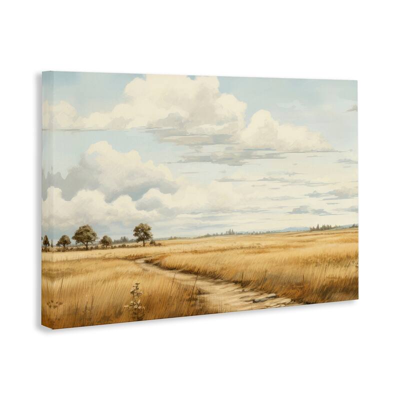 Stupell Path Through Vast Grassland Canvas Wall Art Design By LSR Creative Studio