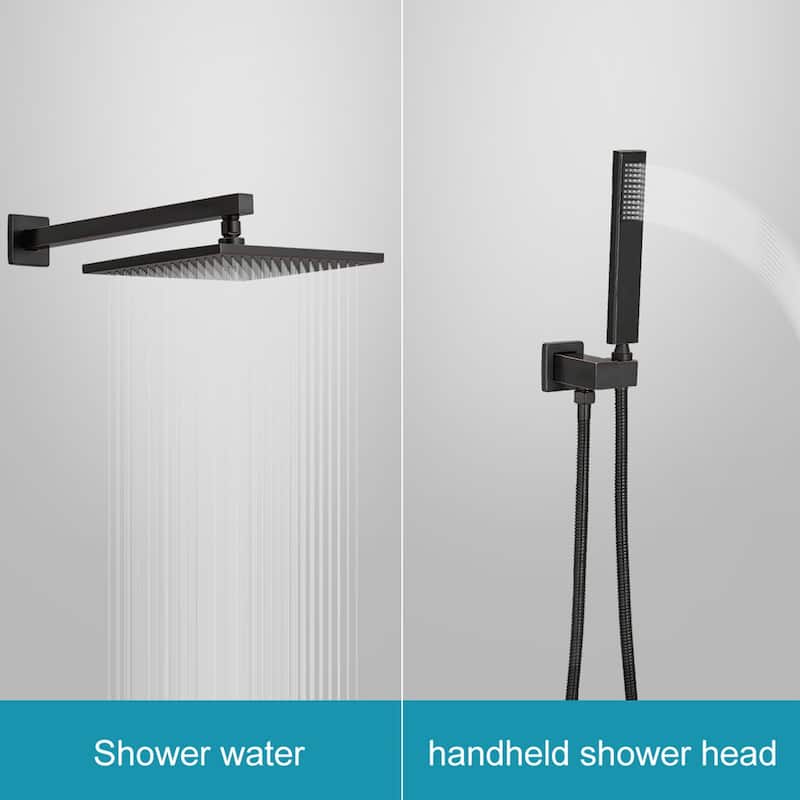 10" Square Bathroom Shower Combo Set - 19.09"D x 14.96"H x 13.98"W