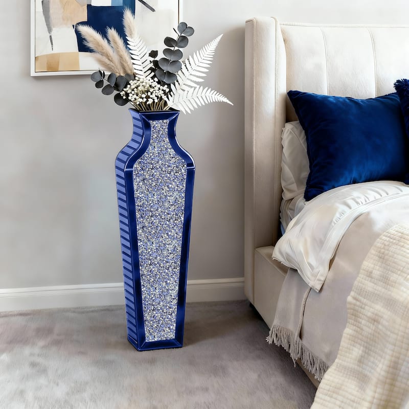 Glass Floor Vase Crystal Home Decor