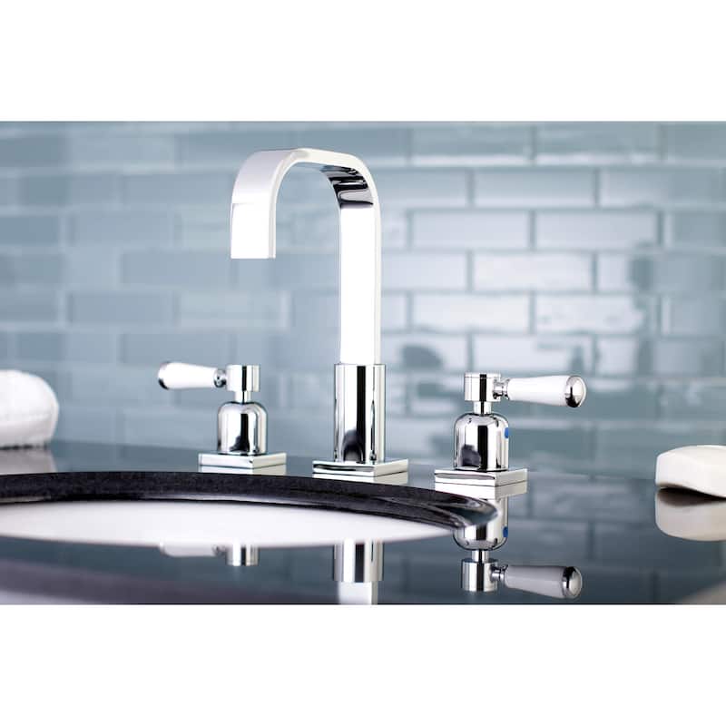 Kingston Brass Paris 1.2 GPM Widespread Bathroom Faucet with Pop-Up