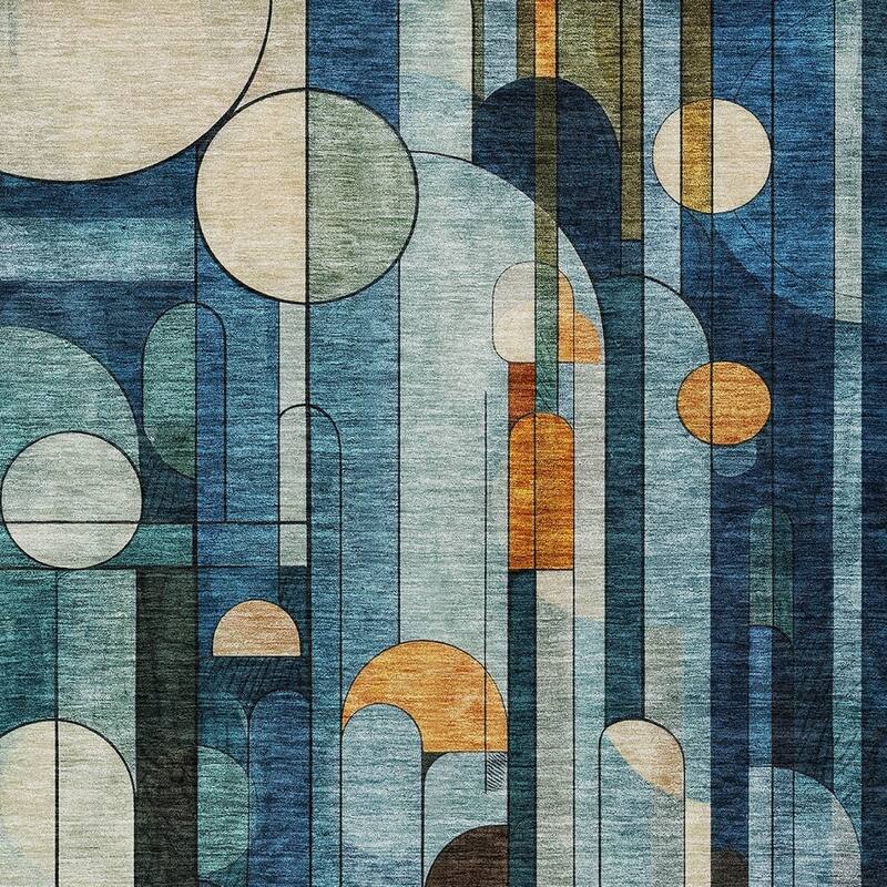HomeRoots Geometric Transitional Rectangle Outdoor Rug