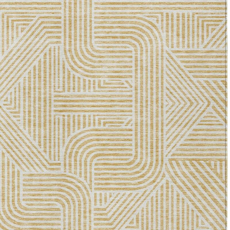 HomeRoots Abstract Transitional Rectangle Outdoor Rug