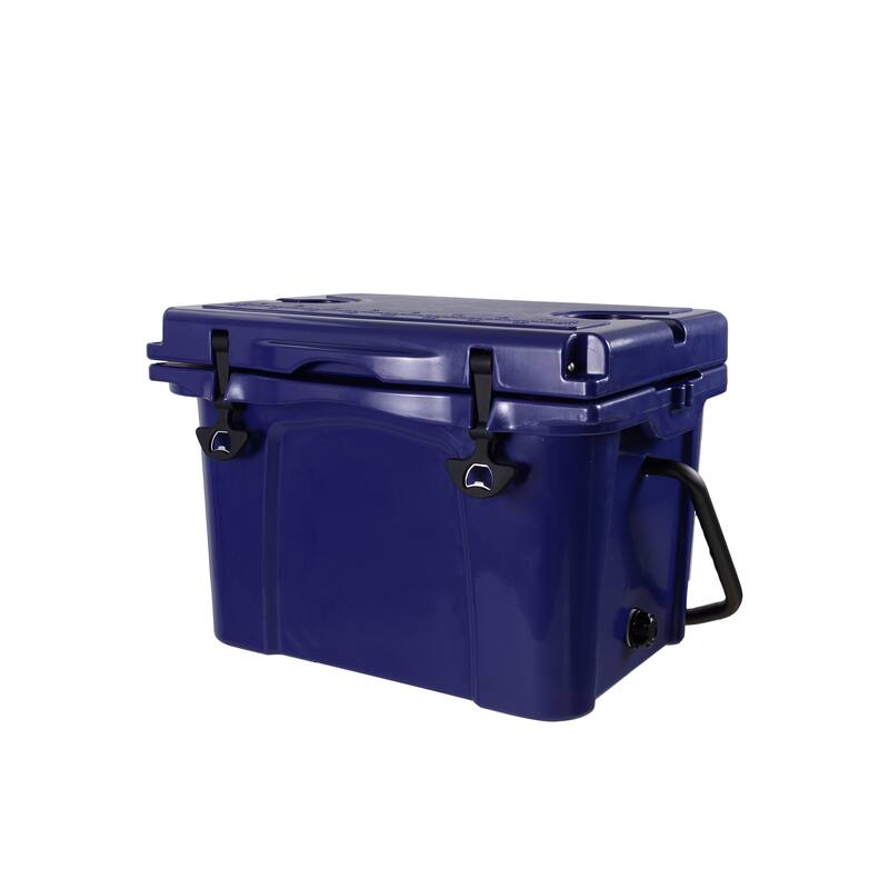 25QT Portable Cooler, Insulated Hard Cooler with Bottle Opener, Cup Holder, Forming Ruler, Travel, Beach, Camping, Fishing