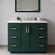 Option Green / Giotto Quartz Top / Brushed Gold Hardware