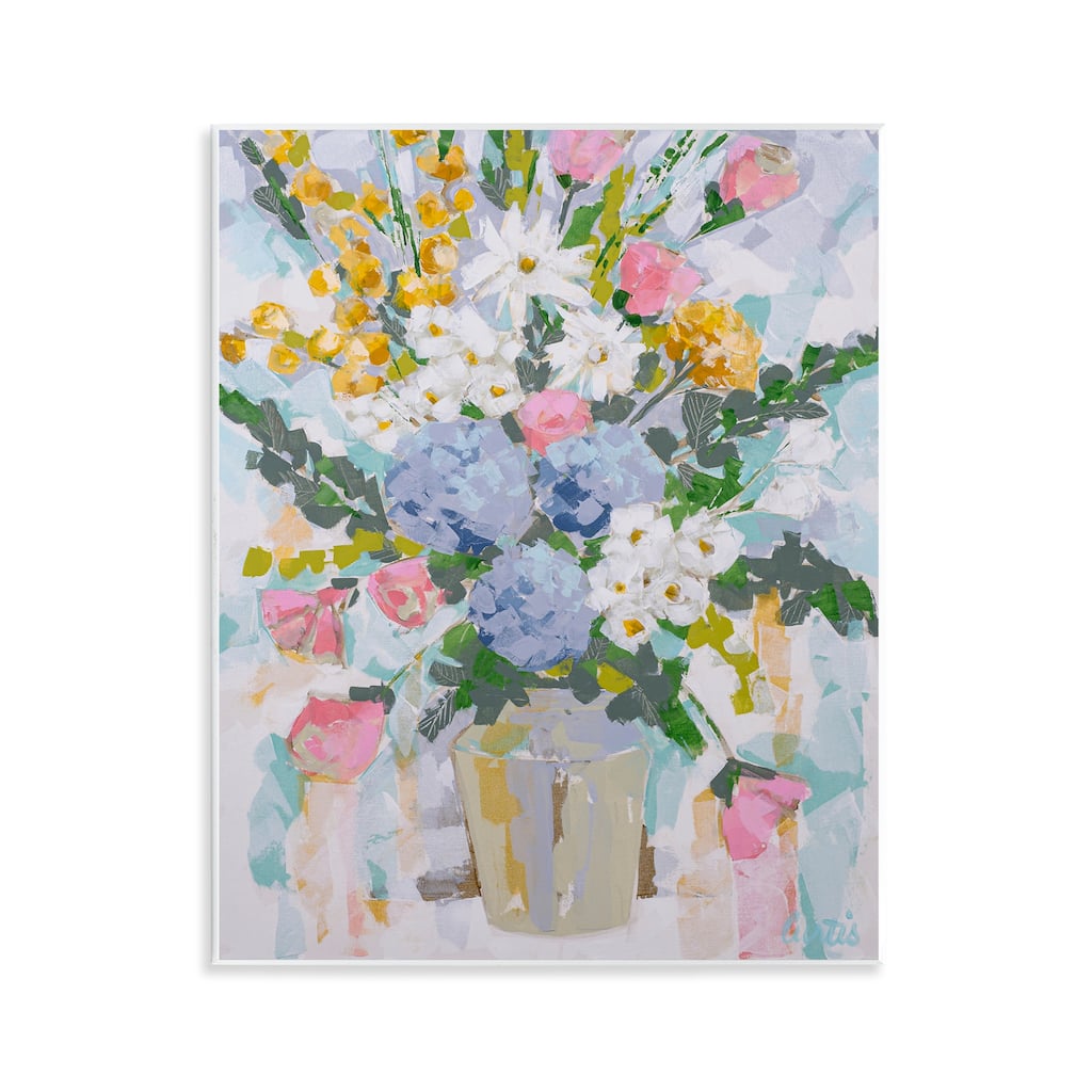 Stupell Pastel Abstract Bouquet Wall Plaque Art Design By Joan Curtis