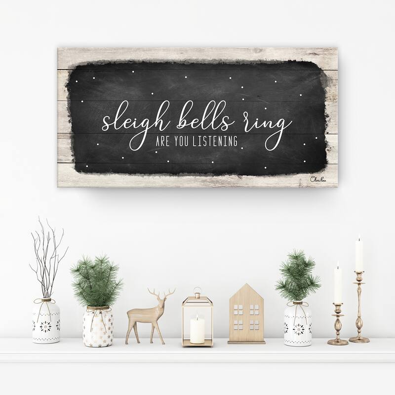 Ready2HangArt 'Sleigh Bells' Holiday Canvas Wall Art by Olivia Rose