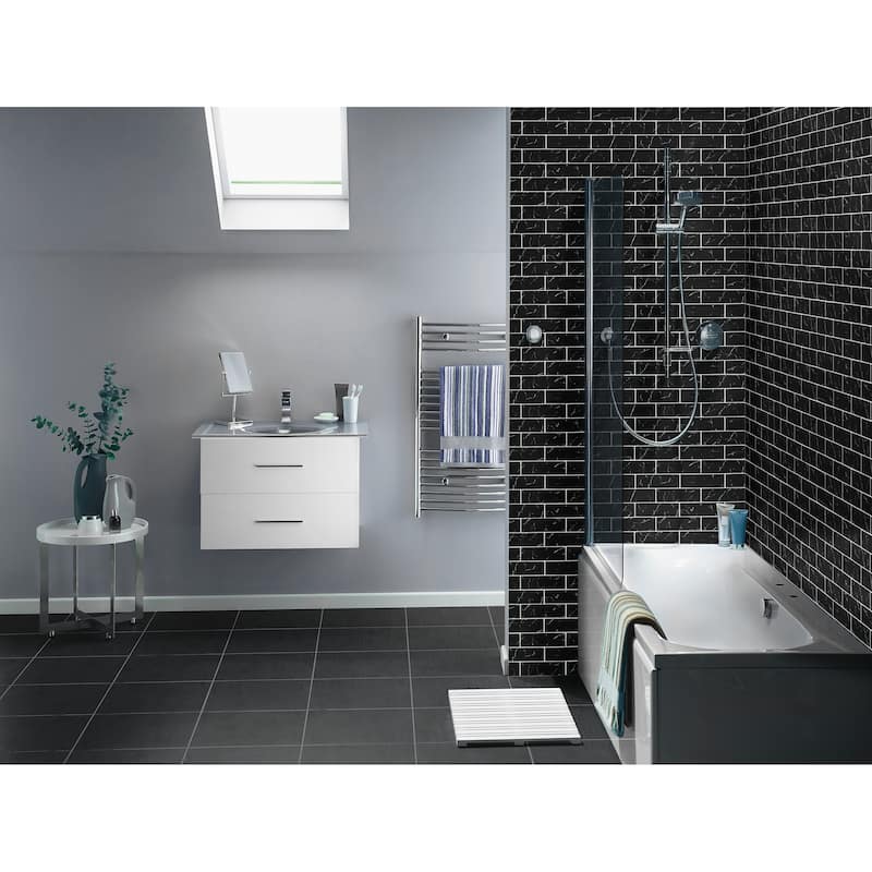 Ackland AKM-G-3X9TL-CA 9" x 12" Glass Solid Wall Tile - Glossy Visual - Crystalla