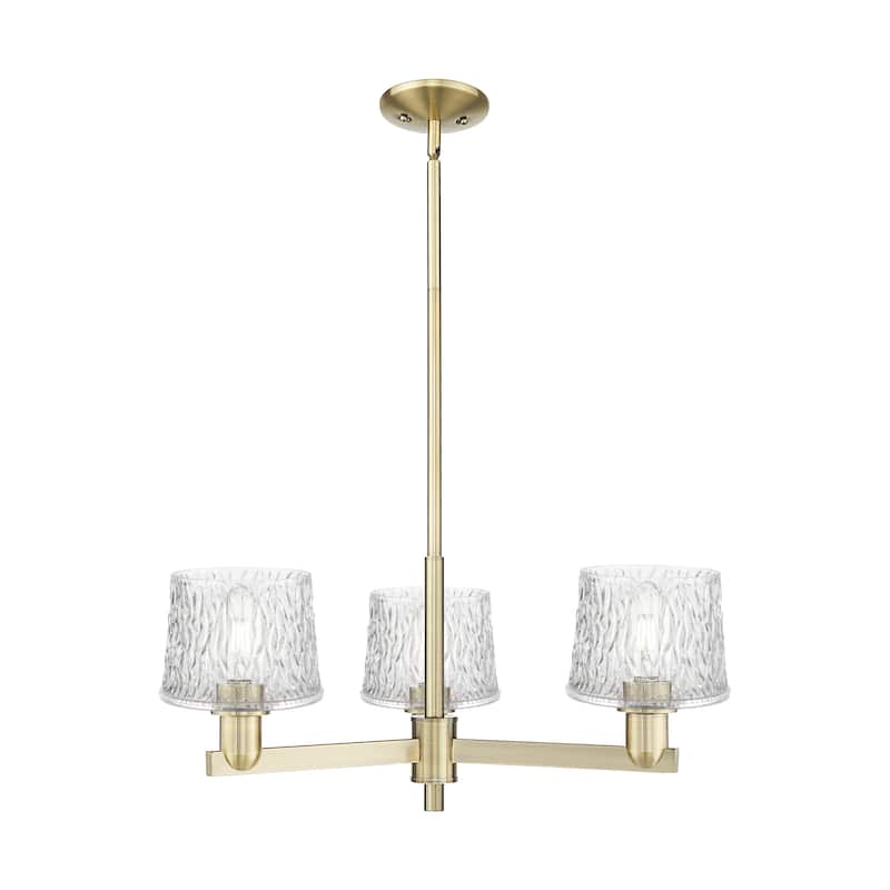 Innovations Lighting Endless Possibilities Arcadia - Niagara - 3 Light 28" Stem Hung Chandelier - Antique Brass