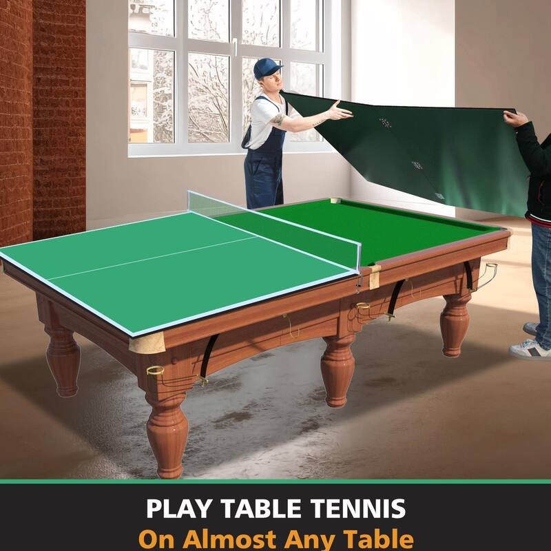 Foldable Ping Pong Conversion Top with Net & Post Included