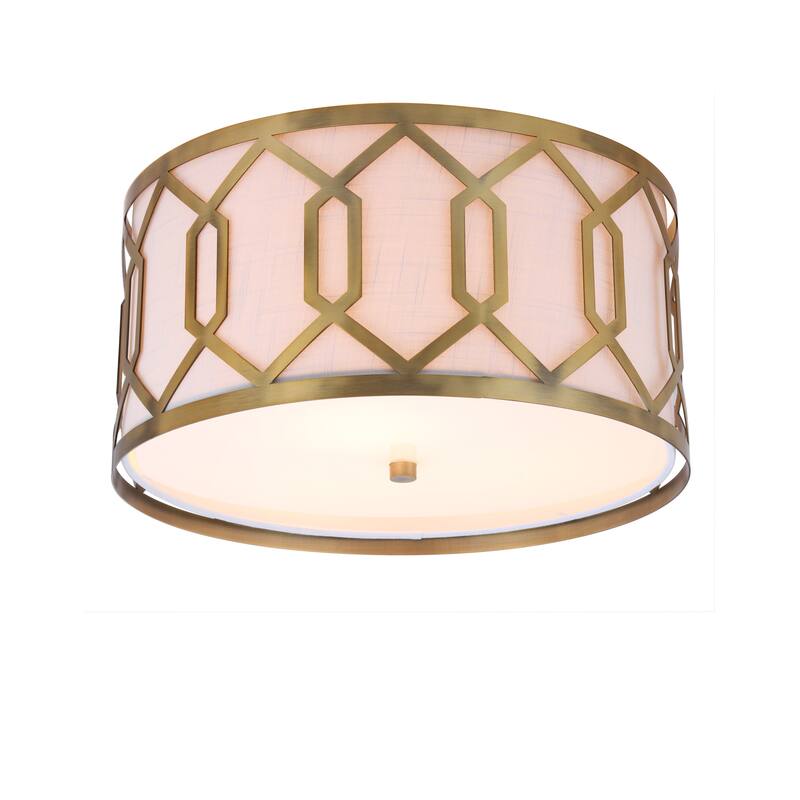Aria Metal LED Flush Mount, by JONATHAN Y