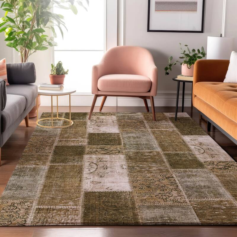 Premium Washable Super Soft Vintage Boho Mayfield Rug - Brown - 2' 6" x 3' 10" - Rectangle