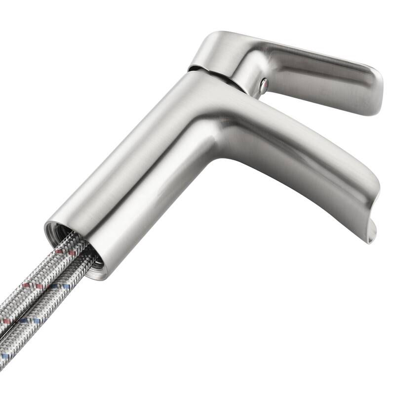 Topcraft Single Handle Waterfall Bathroom Faucet with Baseplate