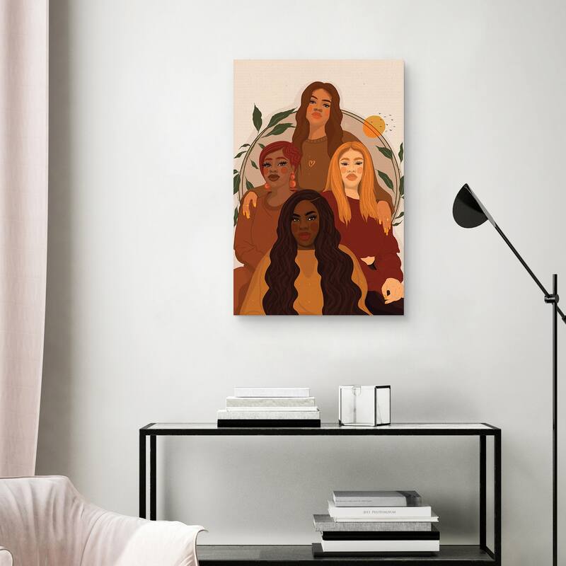 Girlfriends by Princella Canvas Art Print