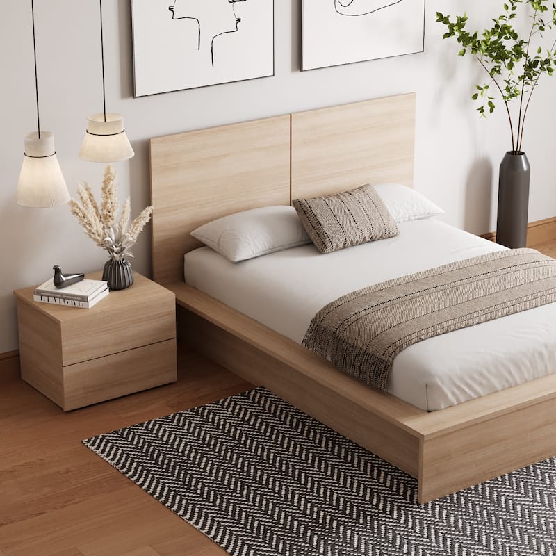 James 3-Piece Bedroom Set with Bed, Headboard, and Nightstand