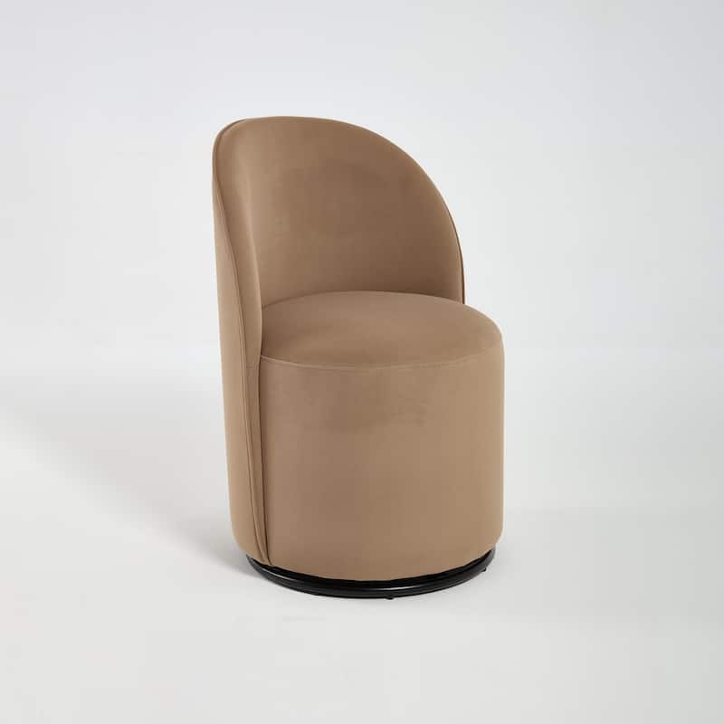 Upholstered Swivel Barrel Chair Dining Chair Side Chair