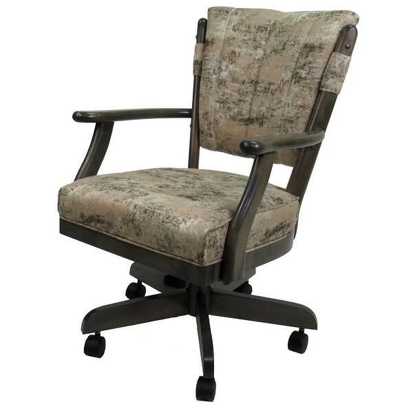 Shop Classic Caster Solid Wood Dining Chair On Wheels 39 Inch High Overstock 30657947