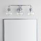 preview thumbnail 14 of 25, Bolha Metal/ Bubbled Glass Vanity Light, Chrome by JONATHAN Y