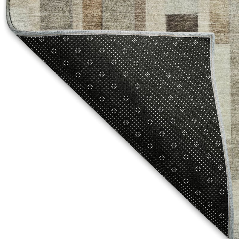 Premium Washable Super Soft Geo Stripe Mayfield Rug