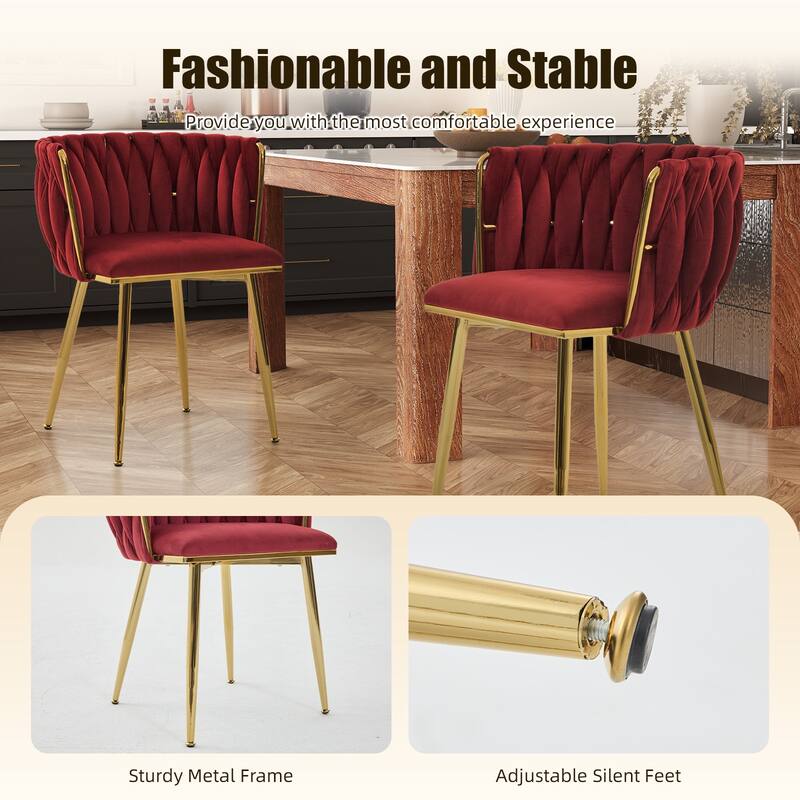 Makeup Chair, Home Backrest Light Luxury Dining Chair, Balcony Table Edge Chair (set of 2)