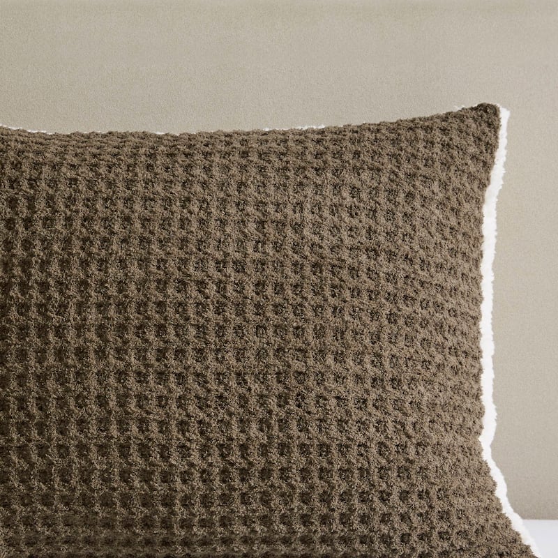 Madison Park Riordan Waffle Knit Chenille Comforter Set